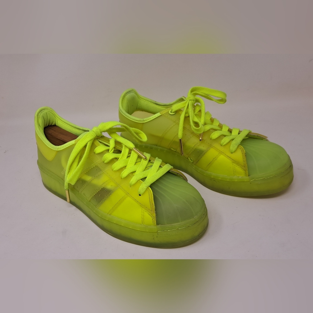adidas Women's Shoes Superstar Jelly FX2987 Solar Yellow Translucent 8 US